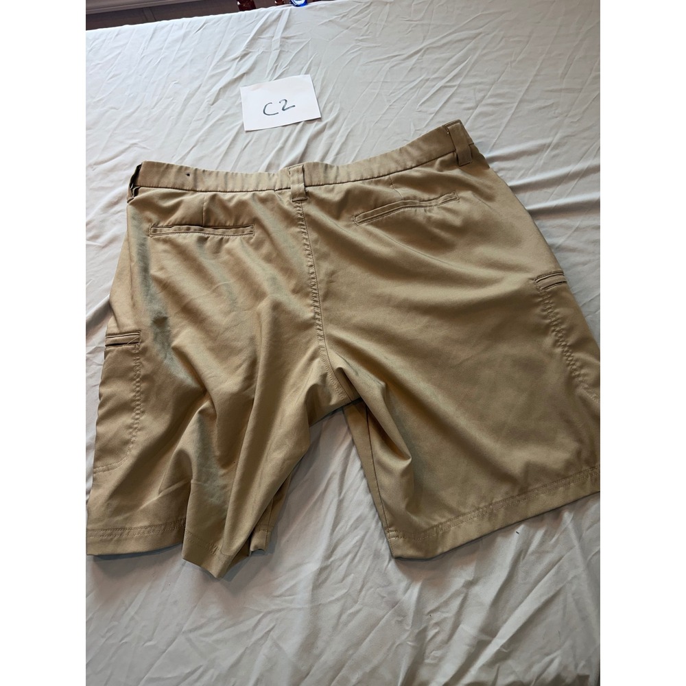 George Mens Cargo Shorts Beige Stretch Performance Utility Pockets‎ 42 GE20109 - Picture 10 of 11